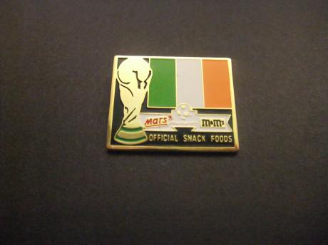 WK voetbal Italië 1990 sponsor M&M Mars deelnemer Ierland